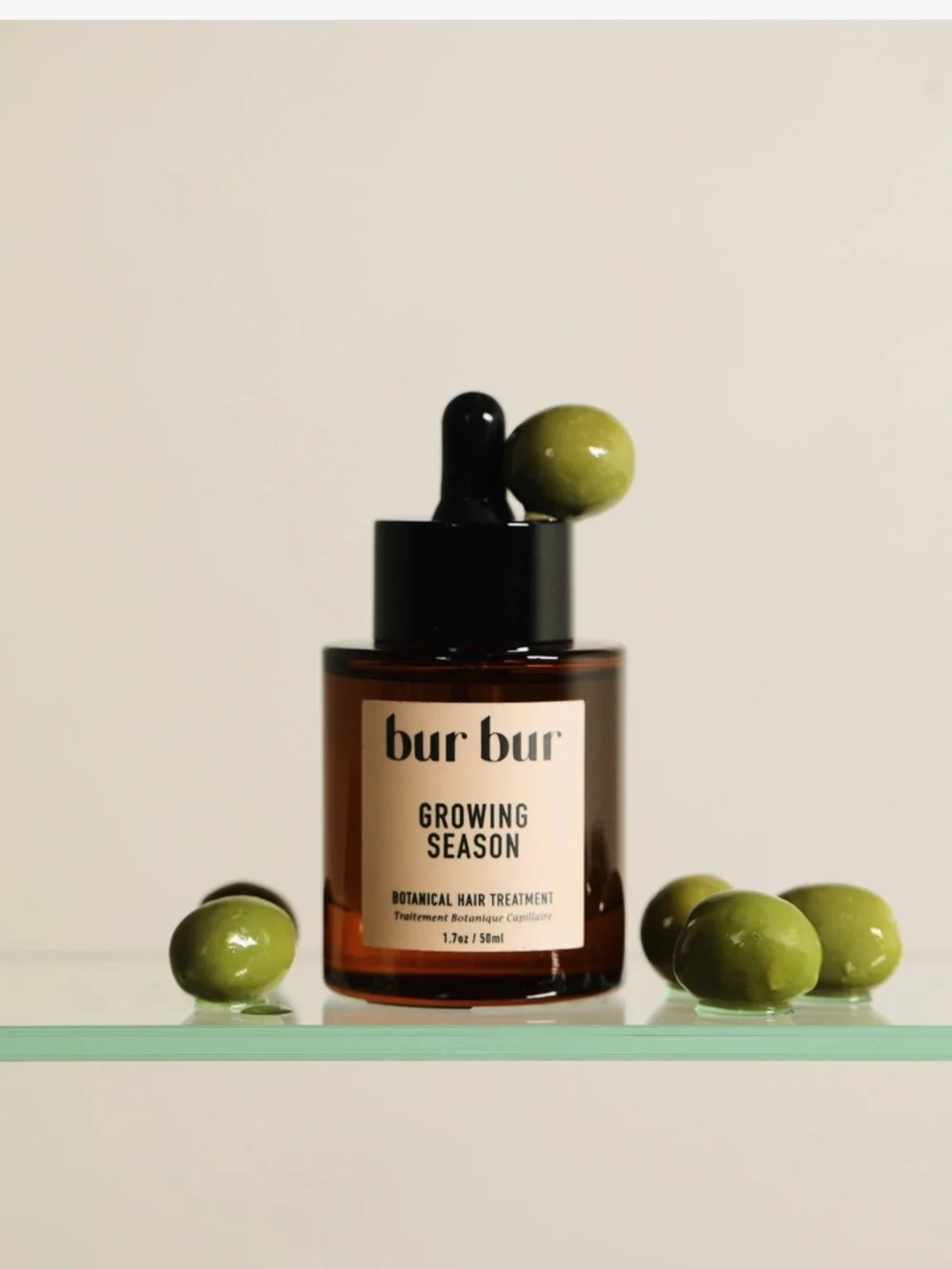 Bur bur Growing Season Botanical Hair Treatment Oil 1.7 oz / 50 mL & 10ml Set 2